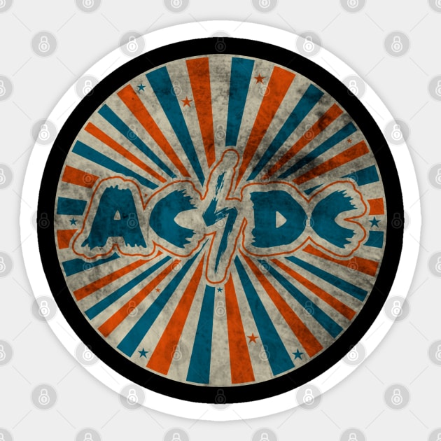 acdc vintage Sticker by tsaah blegur